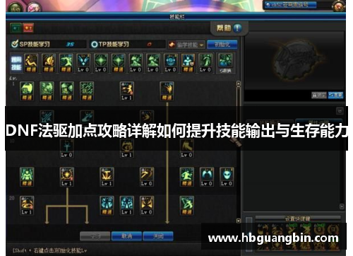 DNF法驱加点攻略详解如何提升技能输出与生存能力